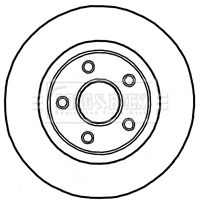 BORG & BECK Тормозной диск BBD5908S